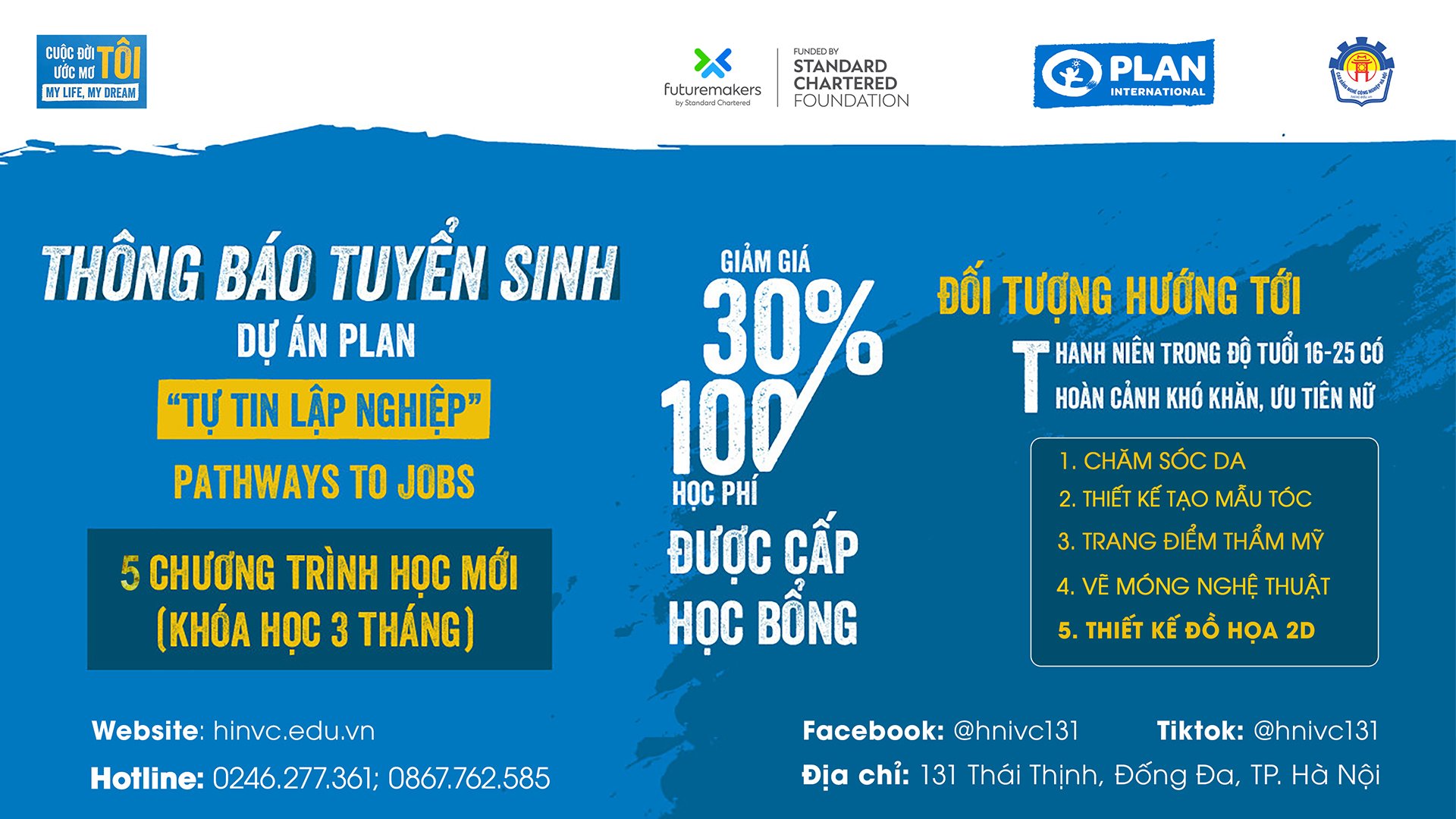 Thông báo tuyển sinh dự án plan 